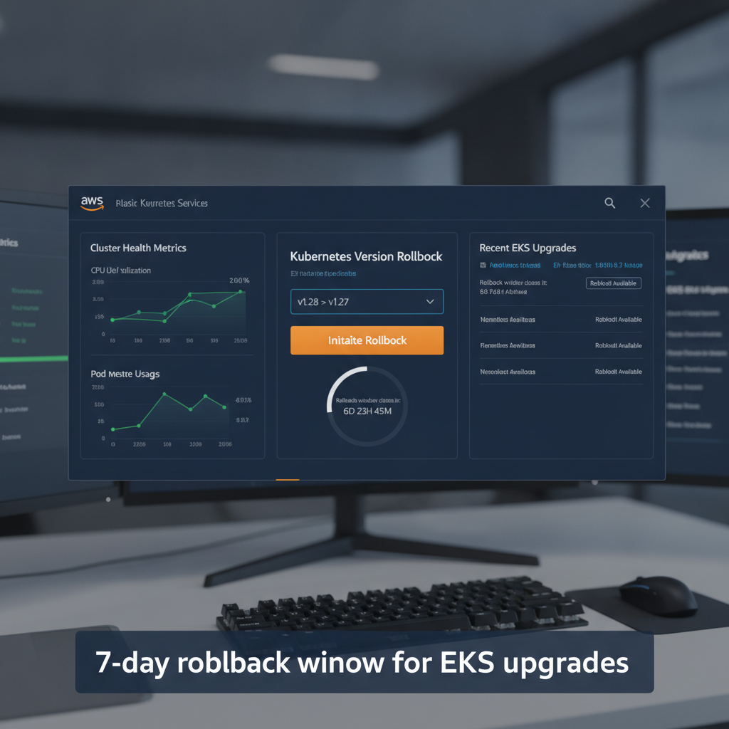 AWS EKS now supports Kubernetes version rollbacks