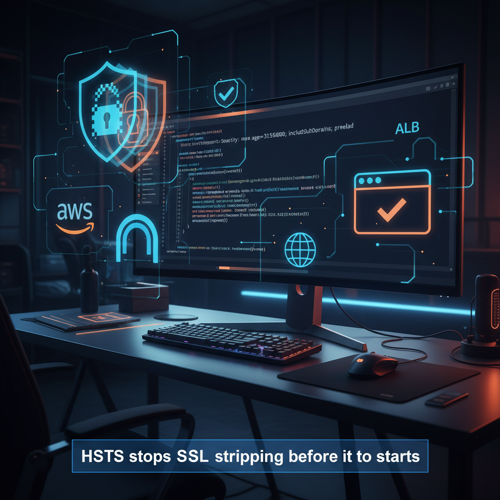 HSTS across API Gateway, ALB, and CloudFront